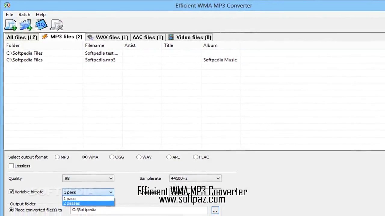 Efficient WMA MP3 Converter free download!