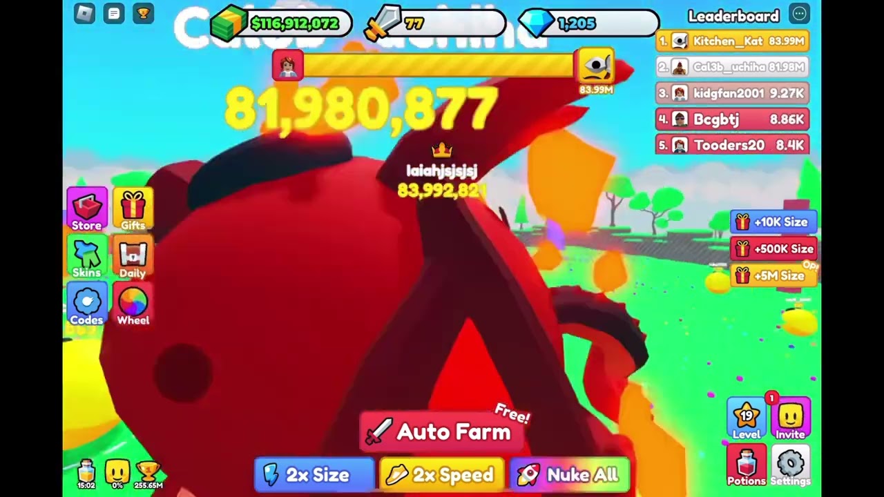 I Reached 1B Size in Roblox Ball Eating Simulator