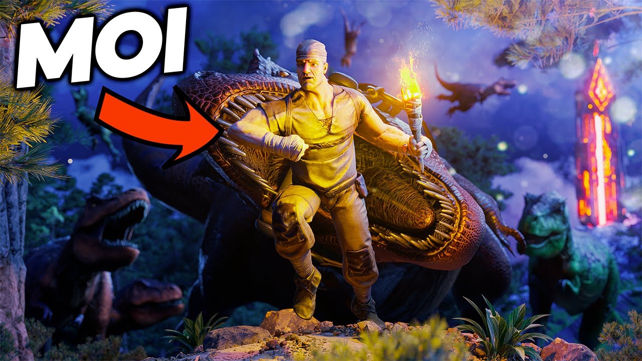ARK Mais j'ai remplacé TOUS les DINO par des REXS..