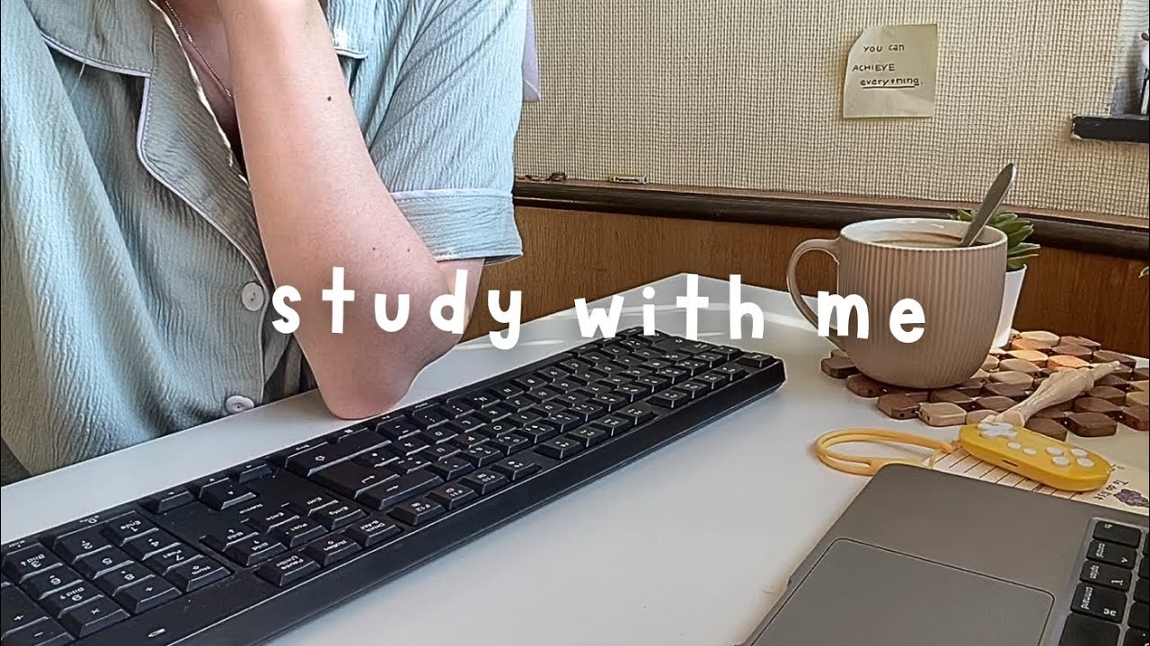2 Hour Study With Me  ✨ background noise, no music, no break (for productivity & focus)