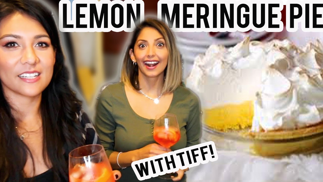LEMON MERINGUE PIE made with BEAN WATER! (aquafaba) W/ TIFF DEL REAL  | Tasty Tuesday