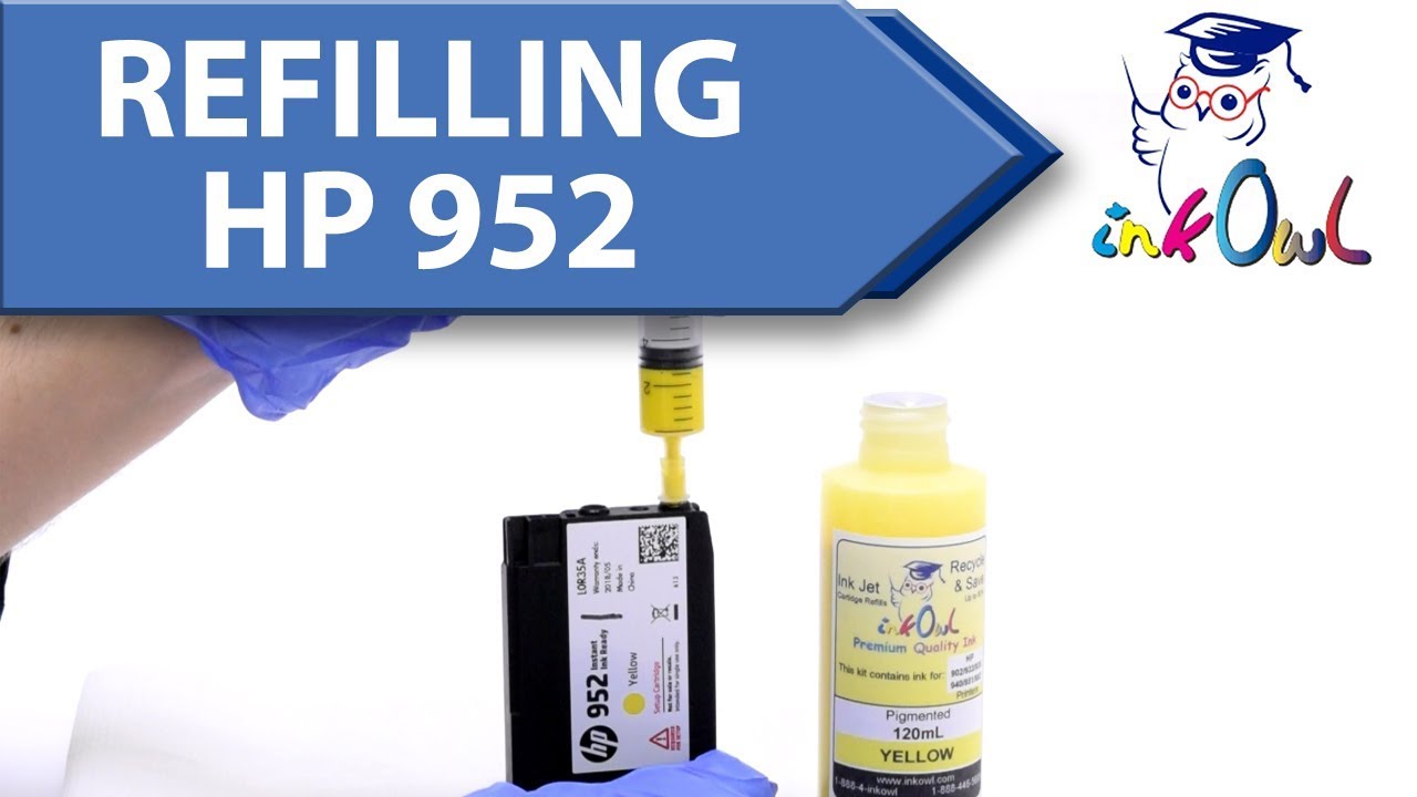 How to refill HP 952, 953, 954, 955, 956XL Ink Cartridges