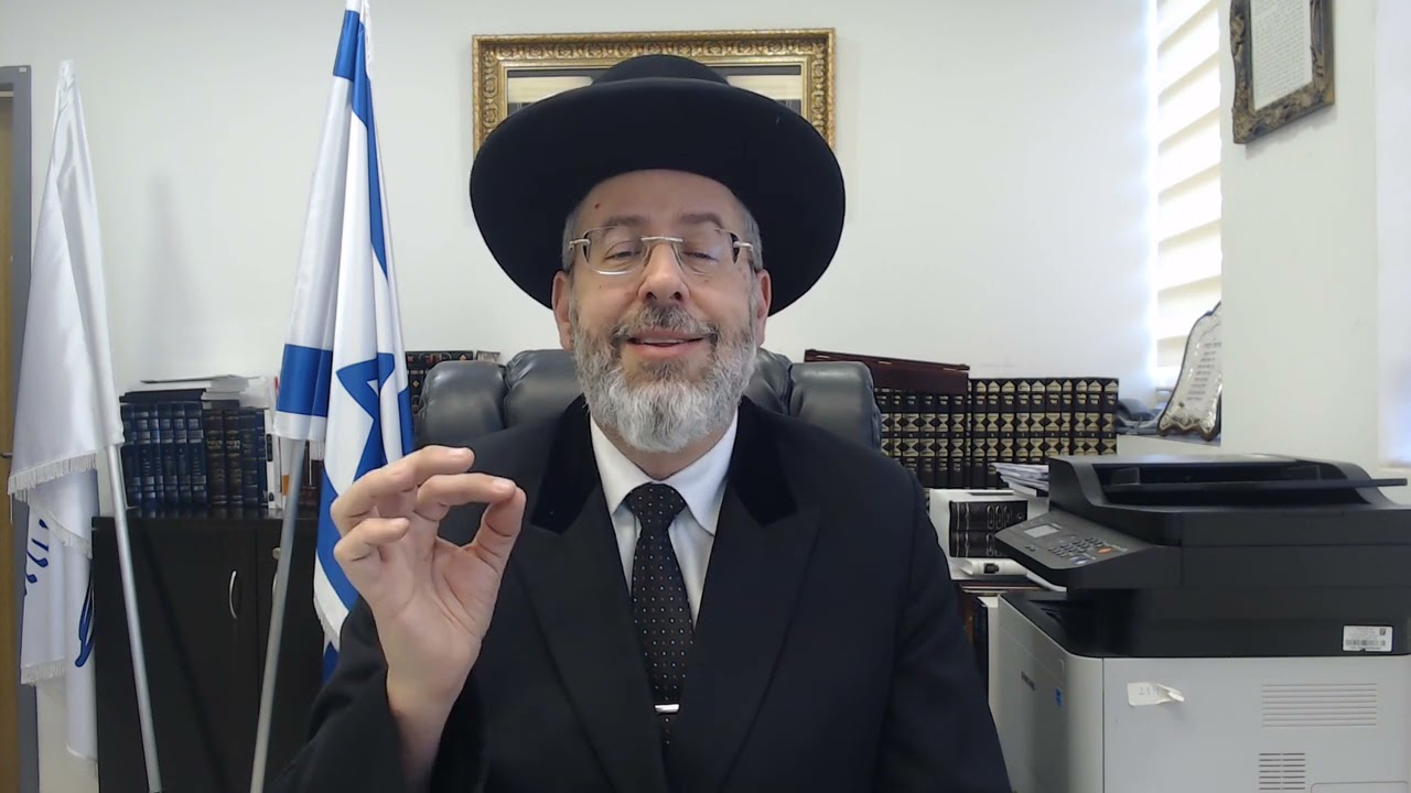 הרב הראשי לישראל הגאון רבי דוד לאו בוורט לפרשת פקודי
