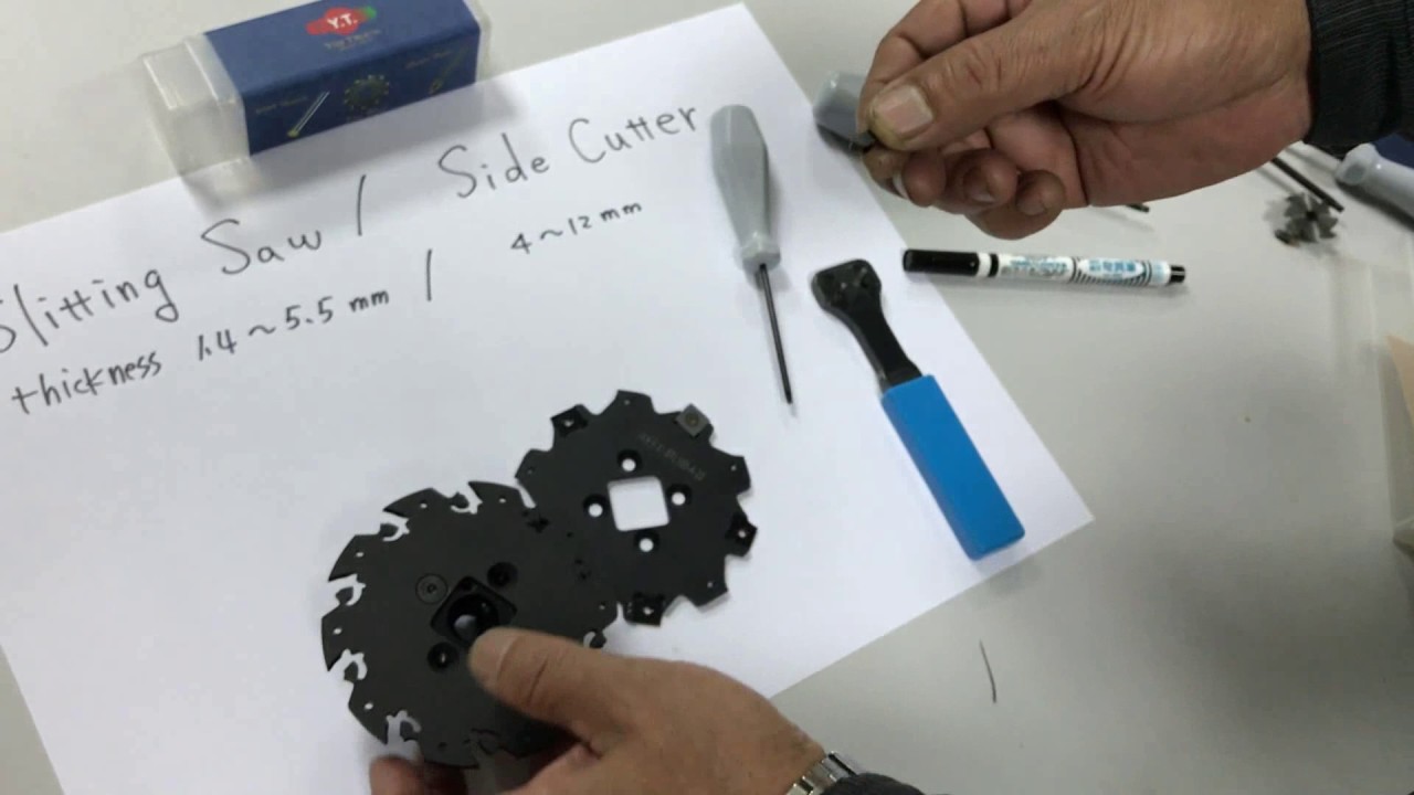 slitting saw and side cutter