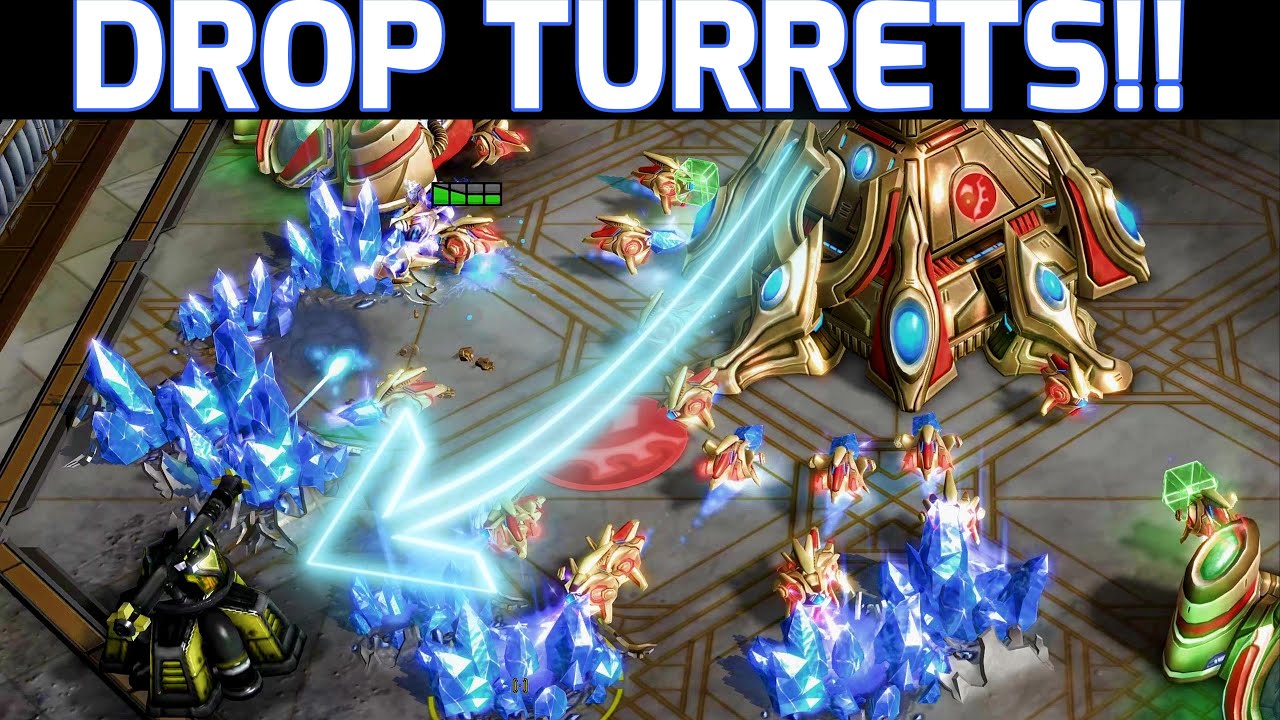 Drop Turrets! Asur [UED] vs Kiwian [APL] - How to Save your Mineral Line