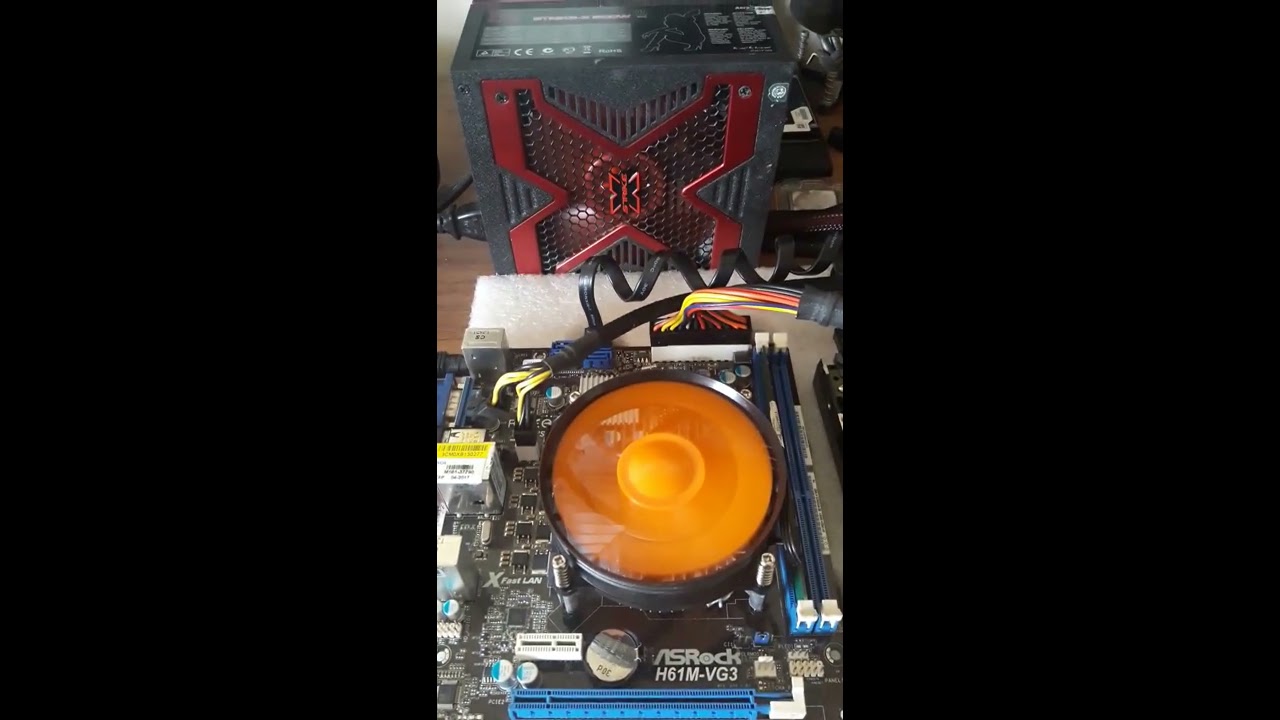 ชุด 1155 Mainboard H61M-VG3 + CPU Corei3 2100 3.1GHz + Ram kingston ddr3 2GB