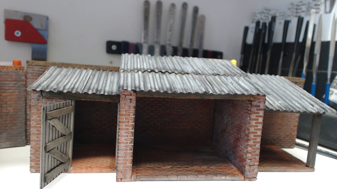 European Barn Corrugated Iron RoofIn 1/35 scale  (Basic Build)  Part 3