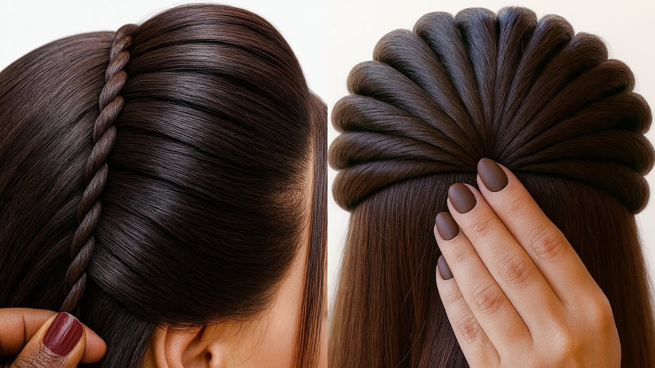Beautiful easy hairstyle - simple hairstyle for girls | party hairstyle | hairstyle for wedding