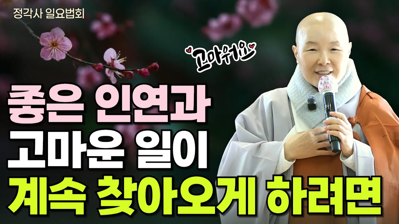 삶에 감사할 일이 계속 일어나게 하는 법  |  평생 헌혈로아기 240만 명을 살린황금팔의 영웅 | 정각사일요법회(1월11일)