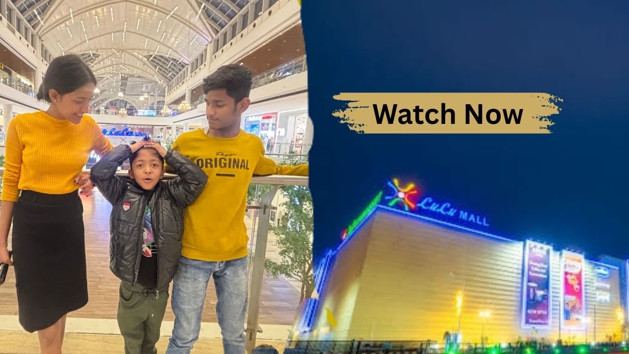 Lucknow Ke LuLu Mall Poch Gaye 😍|Biggest mall In Lucknow|Family trip vlog|