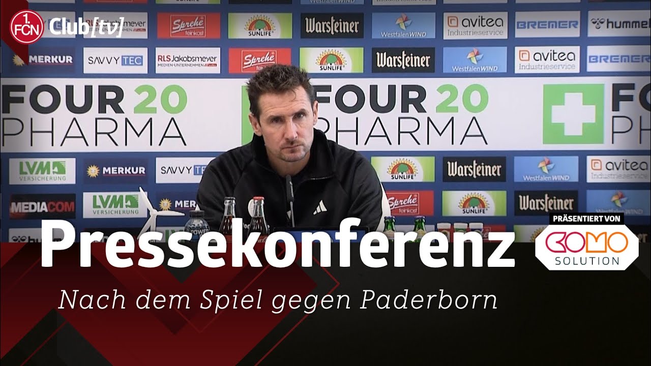 Die Pressekonferenz mit Ralf Kettemann & Miro Klose nach dem Spiel gegen Paderborn 1:2