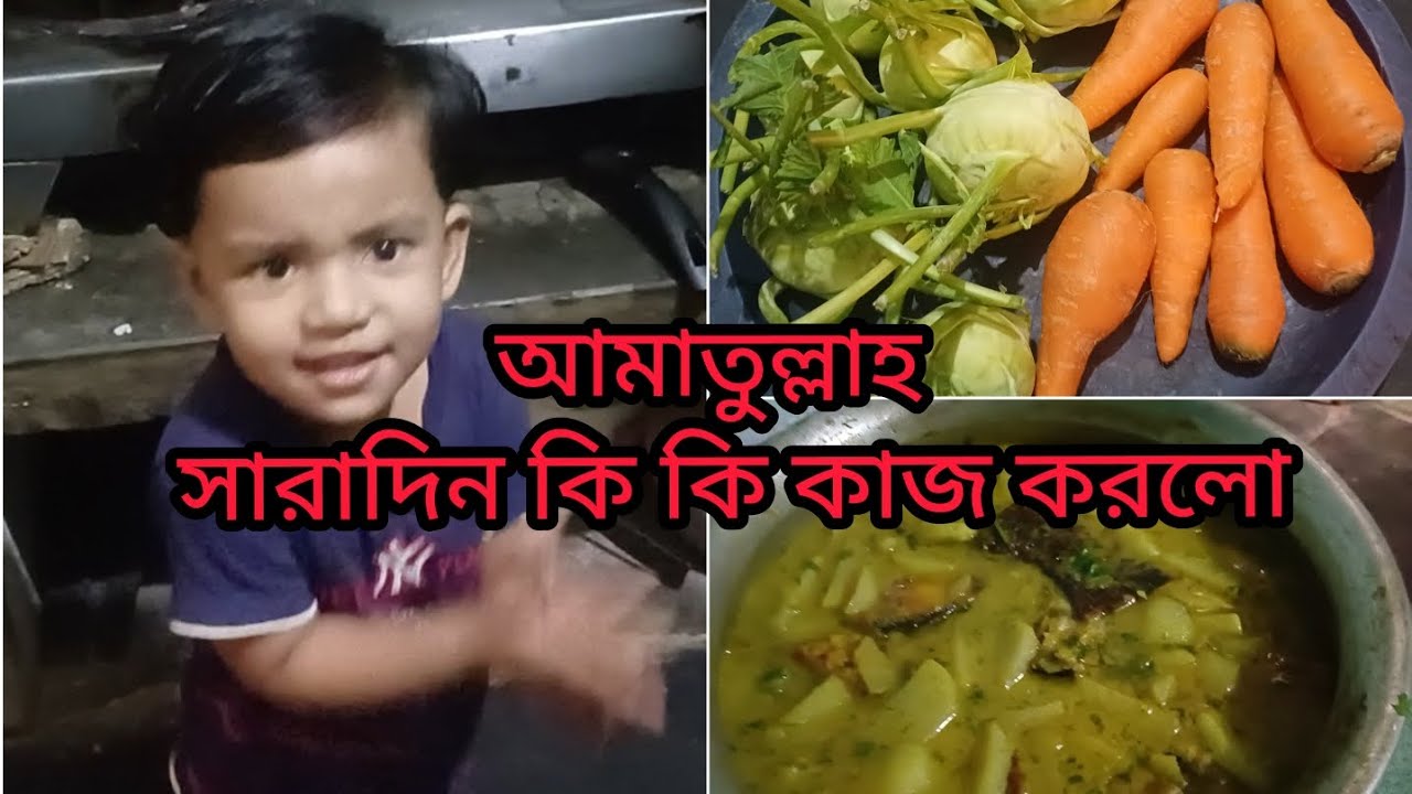 আমাতুল্লা সারাদিন কি কি কাজ করলো #shortvideo #food #cute baby 