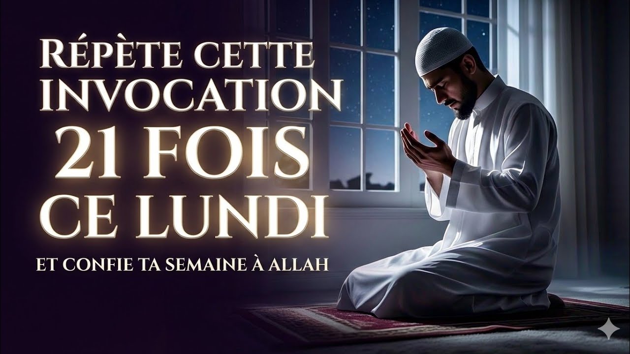  Commence ton lundi avec Allah : répète cette invocation 21 fois