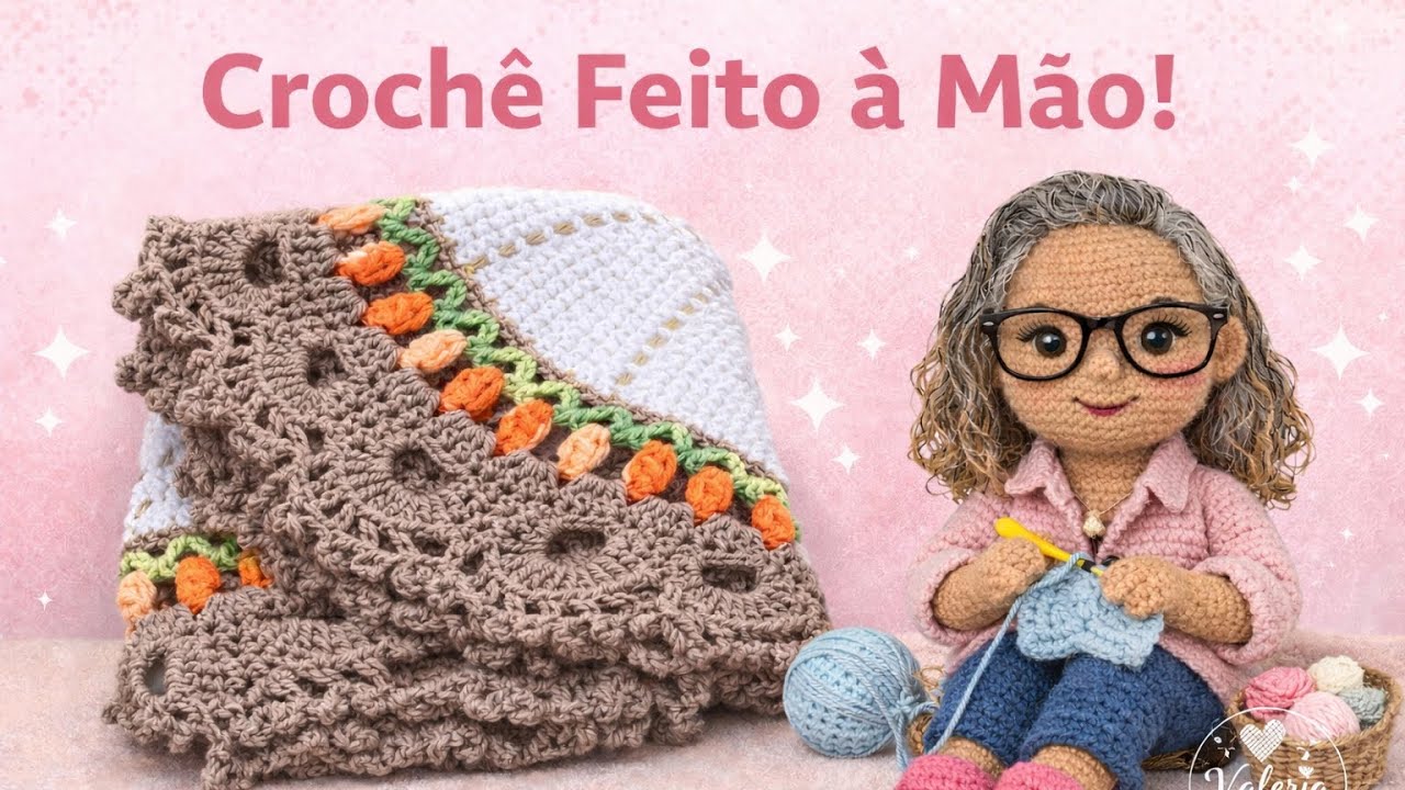 Tapetes em crochê feito a mão trás elegância e aconchego.