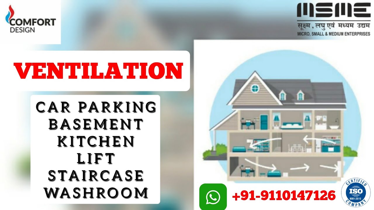 How to do Ventilation | Ventilation Design | Selection of Fan #kitchen #carparking #basement #lift