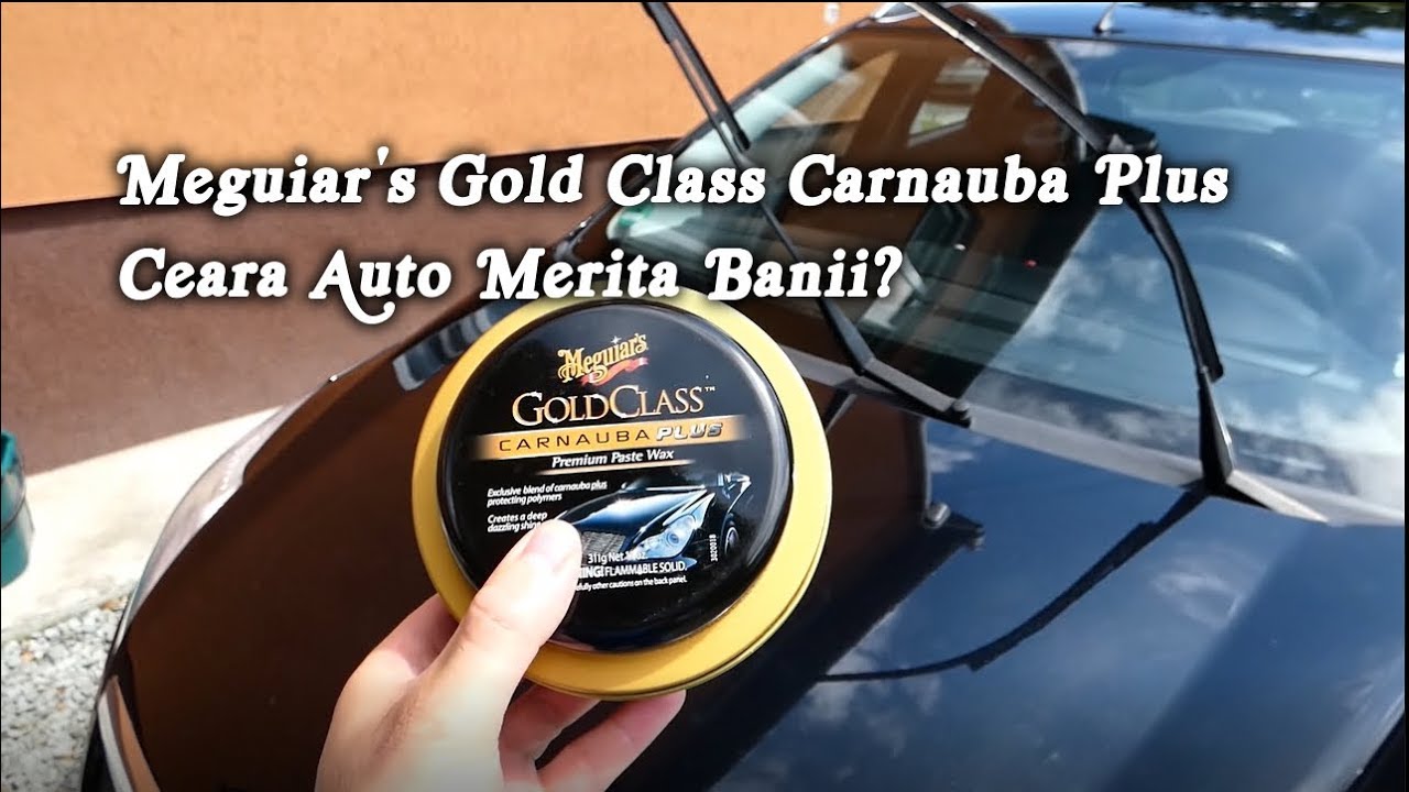 Meguiar's Gold Class Carnauba Plus ceara auto aplicare pe masina neagra acasa. Rezultate si pareri!