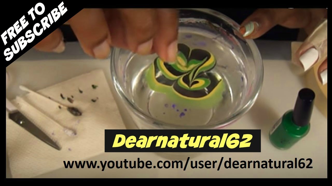 NAIL ART - WATER MARBLE TUTORIAL | Dearnatural62