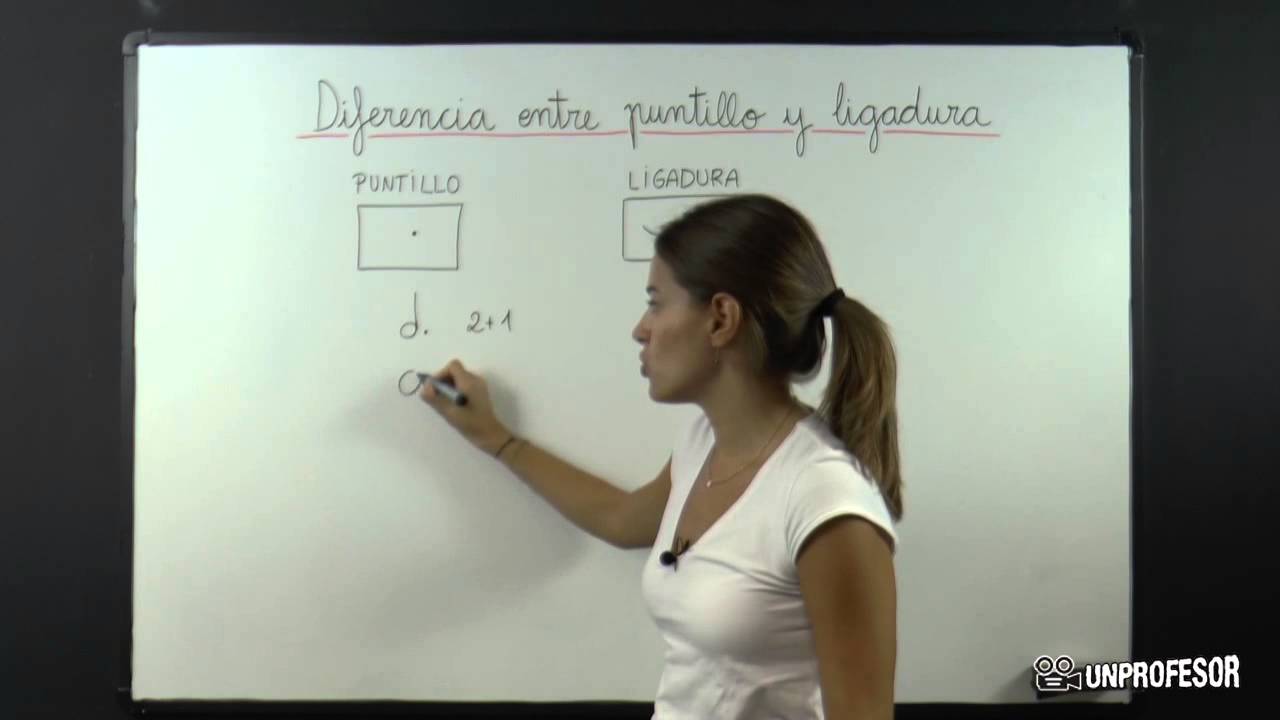 Diferencia entre el puntillo y la ligadura