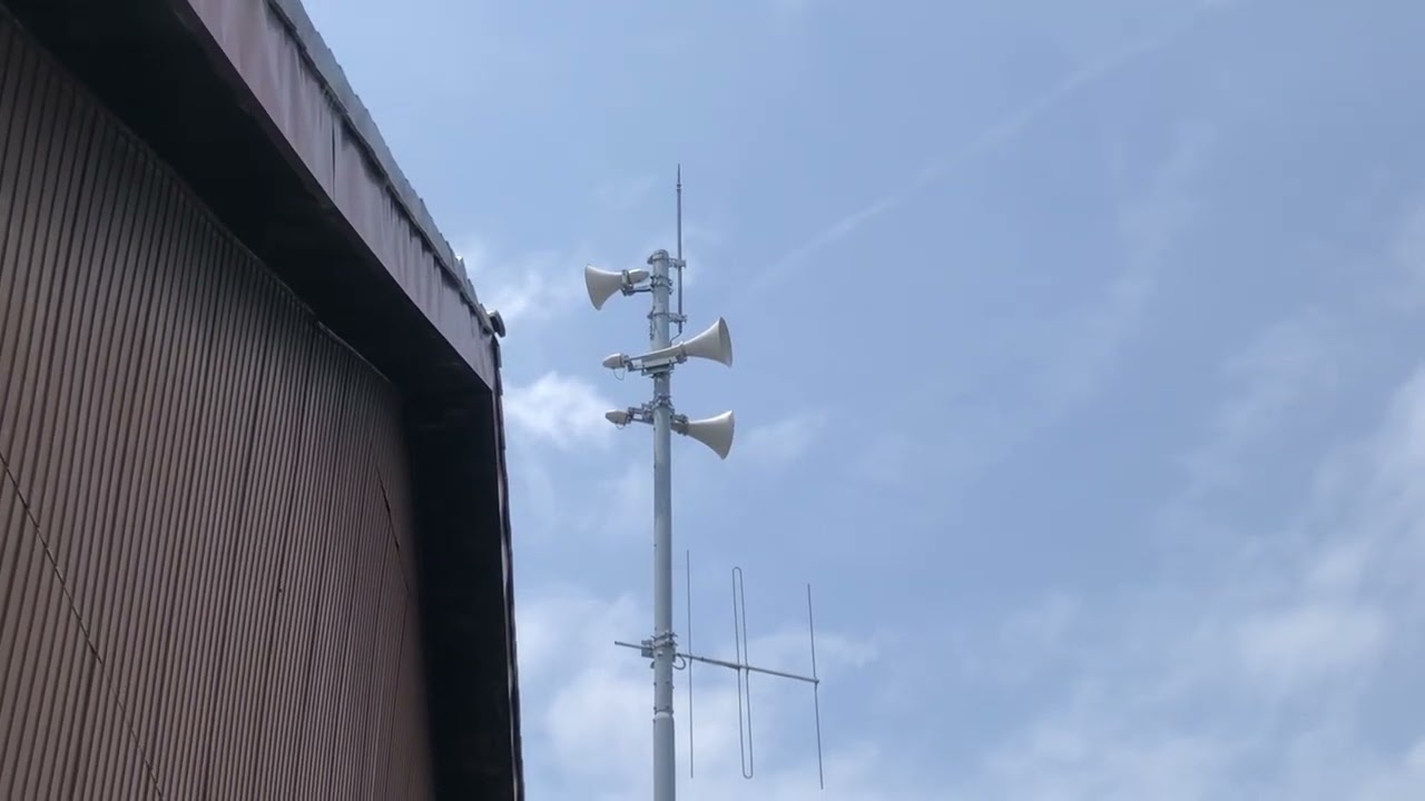 三重県津市河芸地区一部　防災無線    12:00    津市民歌この街がすきさ