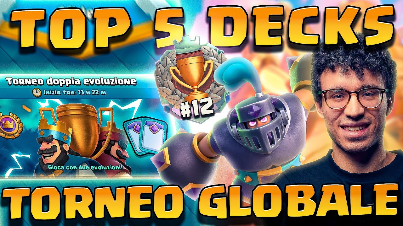 VINCO SOLO CON 3 CORONE CON I MIGLIORI 5 DECKS PER IL TORNEO GLOBALE! - CLASH ROYALE ITA