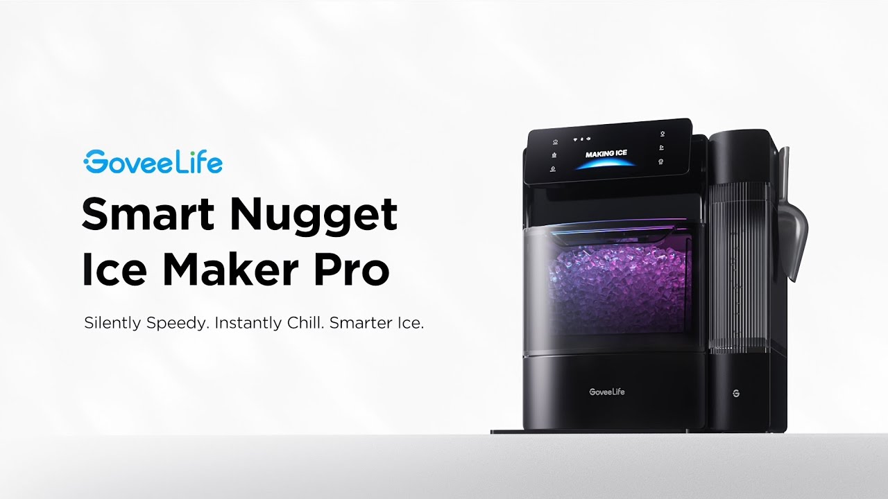 GoveeLife Smart Nugget Ice Maker Pro - Silently Speedy. Instantly Chill. Smarter Ice.