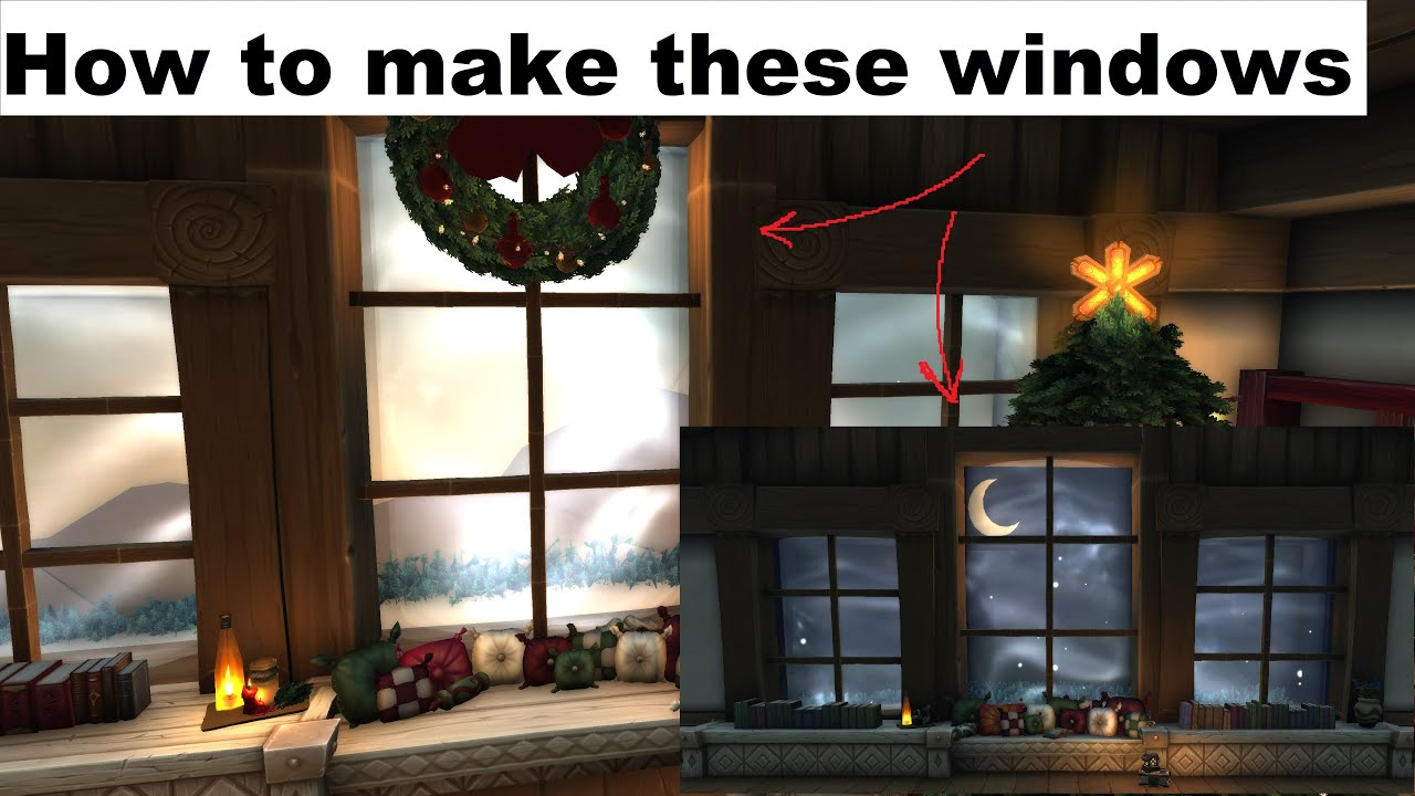 How to make big Winter Cabin Windows - WoW Housing