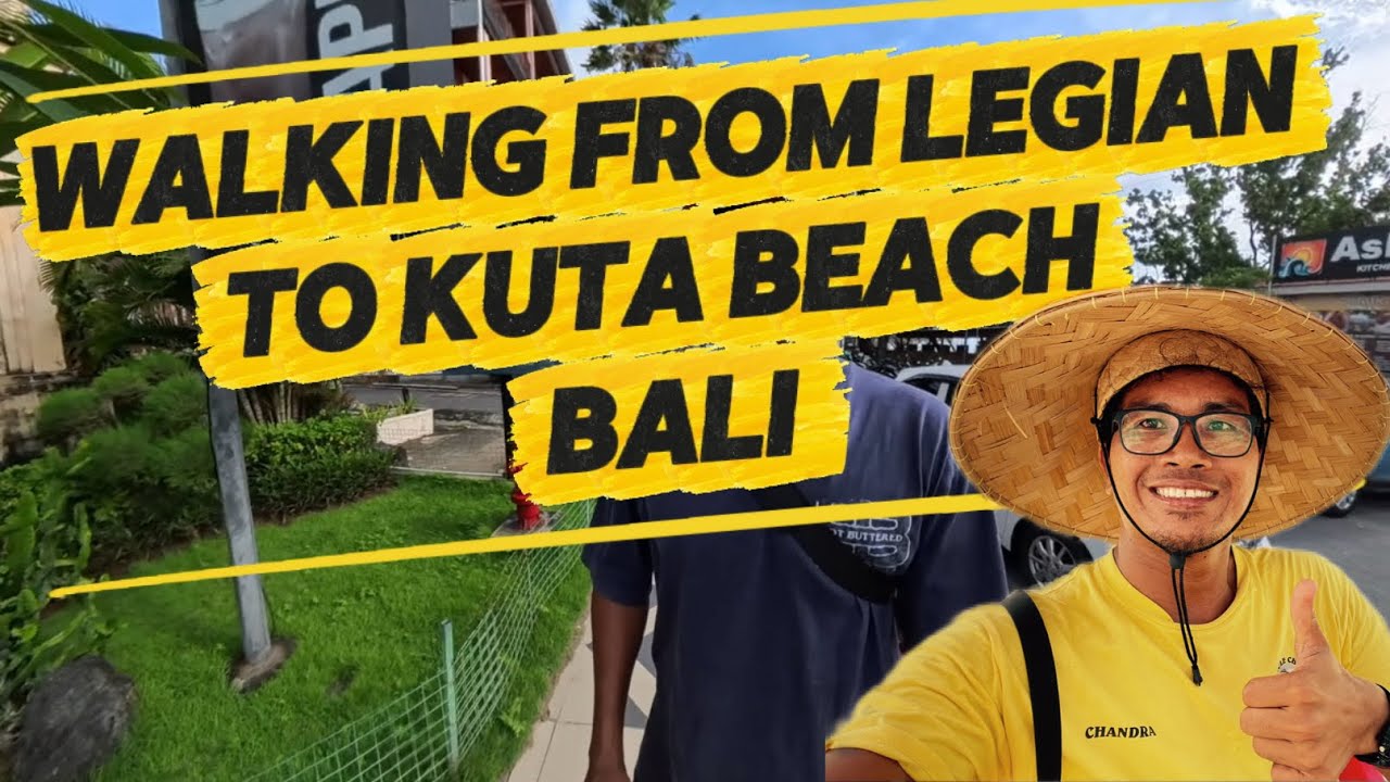 Walking from The Stone hotel to Kuta beach, 2.2.2026