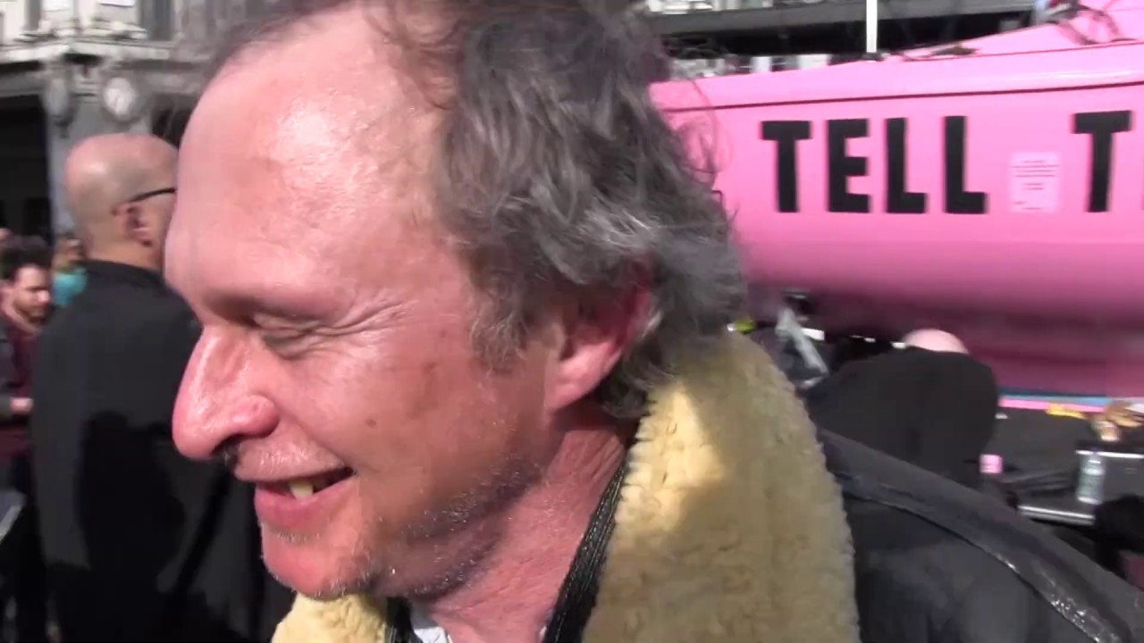 Simon Munnery as Alan Parker at Extinction Rebellion 2018