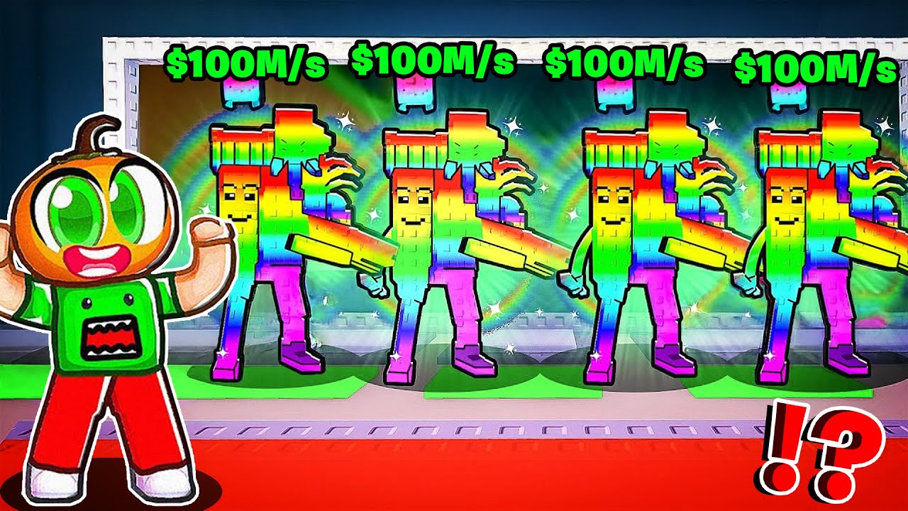 Üssümü 1 MİLYAR Gücündeki RAİNBOW BRAİNROTLAR ile Doldurdum! 🌈 | Roblox