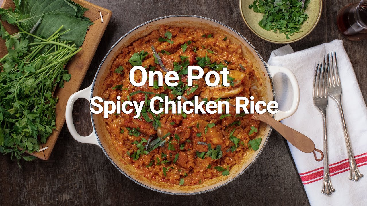 Gochujang Flavour  Spicy Chicken Rice/매운닭솥밥/[bluekimchi]