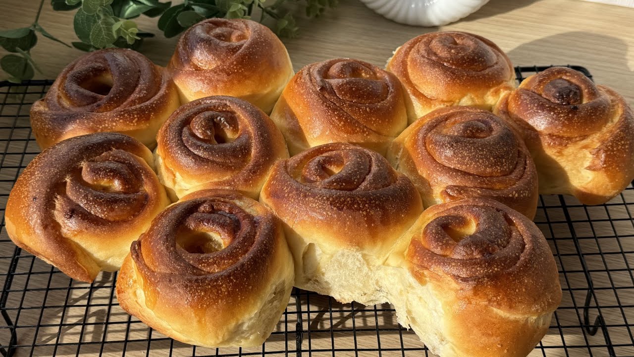 Сдобные булочки на ЗАКВАСКЕ