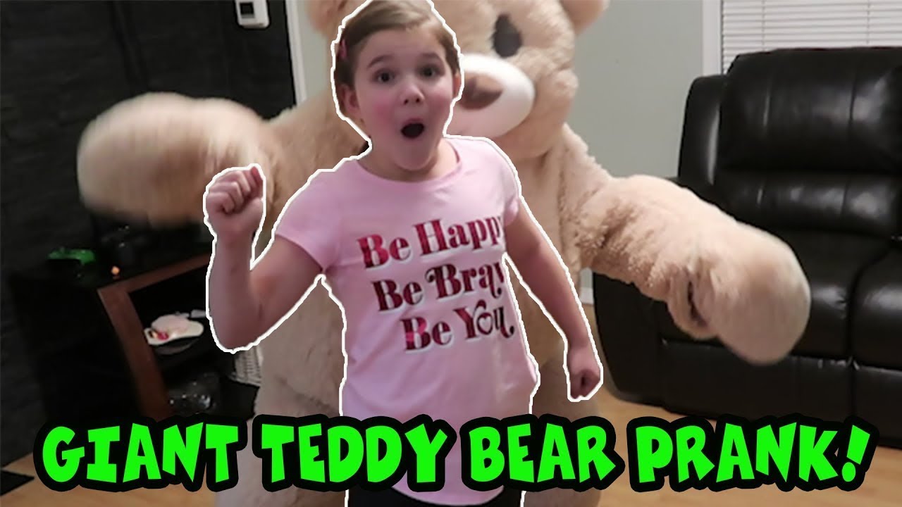 Giant Teddy Bear Prank On Carlie! Throwback Video