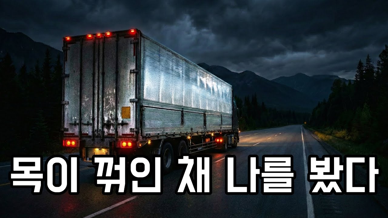 [한국공포괴담] 새벽 국도, 내 트럭을 쳐다보던 여자의 얼굴이 뭉개져 있었던 이유
