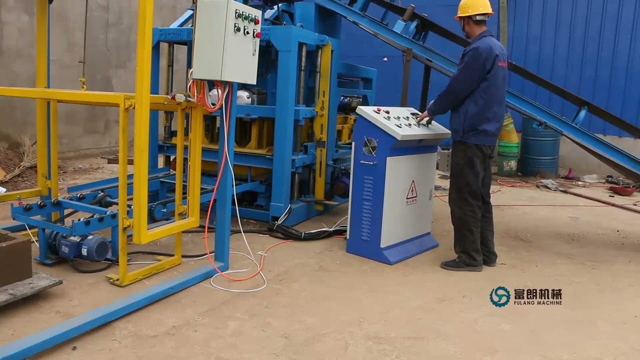 QT4 25 Automatic Concrete Block Making Machine #blockmakingmachine #blockmakingmachinefactory