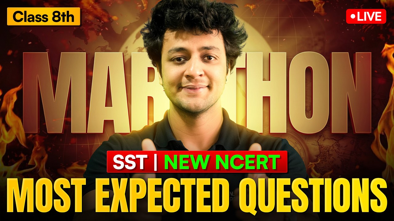 Class 8 SST Most Expected Questions | New NCERT | LIVE Marathon | Next Toppers