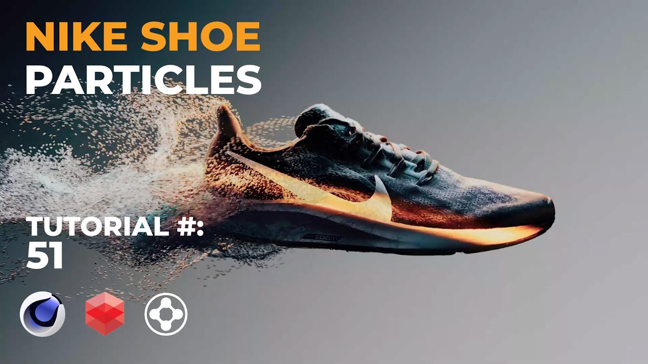 Nike Shoe Particle R&D - Cinema 4D, X-Particles & Redshift Tutorial