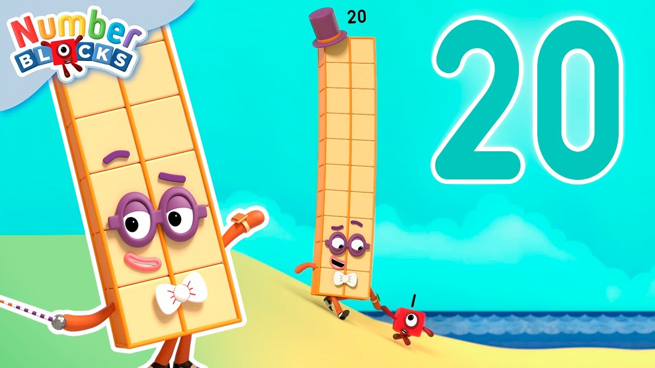 Apprenez à compter de 1 à 20 ! 🟨 | Dessins animés pour enfants | 12345 | ​Numberblocks en français