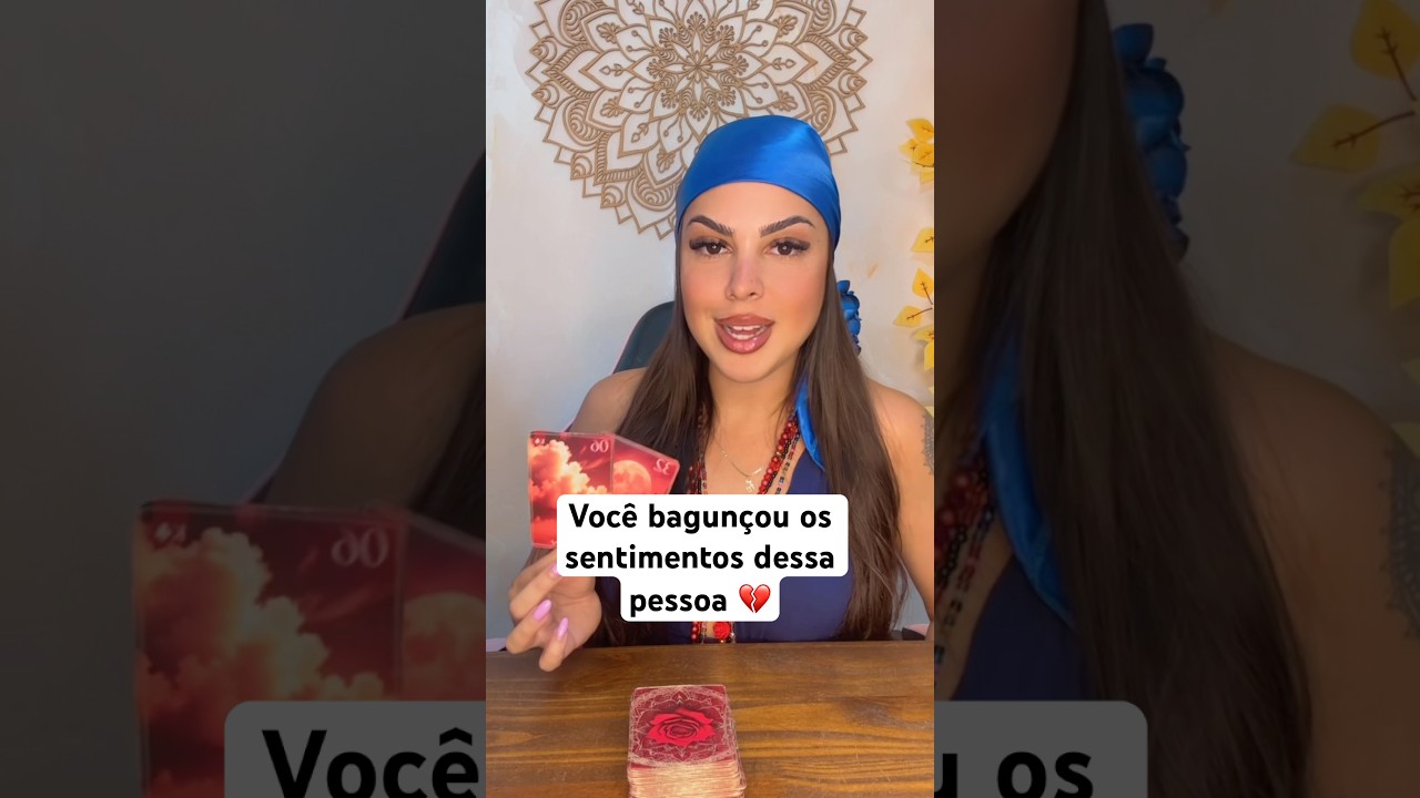 Voc&ecirc; bagun&ccedil;ou os sentimentos dele(a) 💔 #baralhocigano #espiritualidade #cartomancia