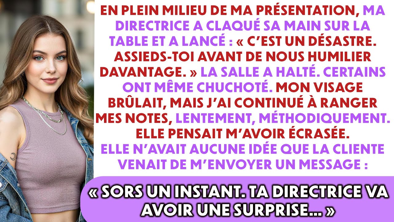 Elle m’a humiliée en pleine présentation à 30 M€ à La Défense—puis Hélène, la cliente, a tout révélé