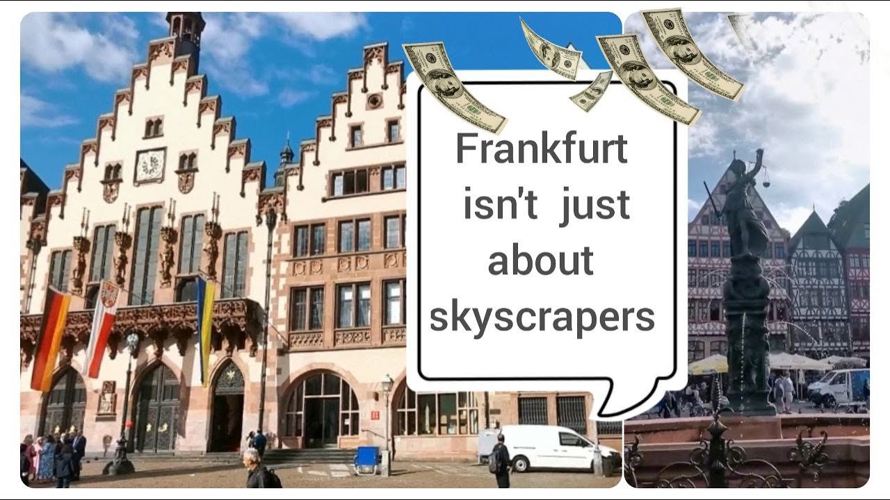 Walking around the New Frankfurt Old Town, Goethe-Haus and Goethe-Museum, Lovers Bridge, Guardhouse.