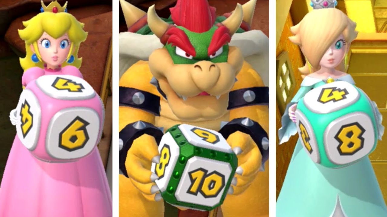 Super Mario Party - All Character Dice Blocks
