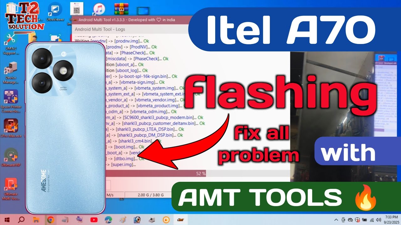 Itel A70 flashing 2025 || fix all error || how to fix 