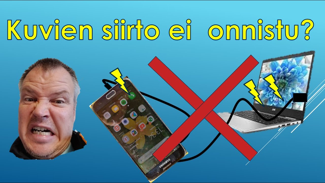 Miksi kuvien siirto puhelimesta epäonnistuu?