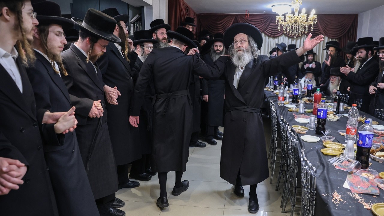 שמחת האירוסין לבן המשפיע רבי אלימלך בידרמן בצפת | Hasidic Engagement – Son of R’ Biderman