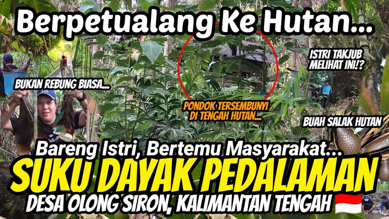 NEKAT! BAWA ISTRI KE HUTAN PEDALAMAN KALIMANTAN, KAGET TEMUKAN REBUNG BETUNG DAN SALAK HUTAN