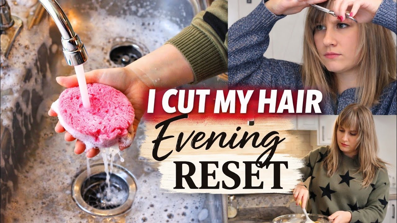 I CUT MY HAIR AND LET THE HOUSE GO ALL DAY... EVENING HOME RESET | CLEAN WITH ME | MarieLove