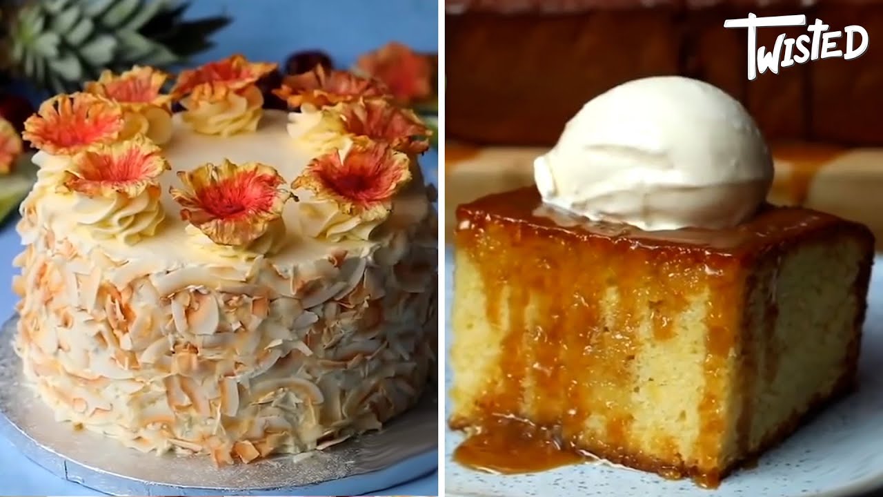 6 Easy Cake Recipes For Dessert Lovers | Twisted | Pineapple Upside Down Cake