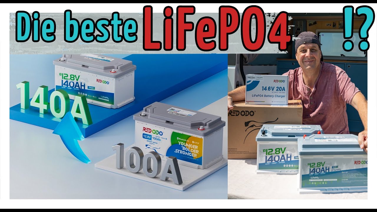 🔋LiFePo4 Batterie für den Campervan 🚐 *  Redodo von 100Ah ➡️ 140Ah Update *