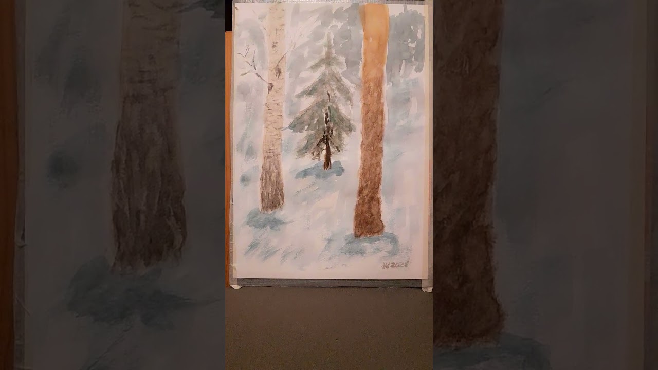 Main trees in Finnish forests, art and piano improviser Jussi Vaarala 2025, Finn
