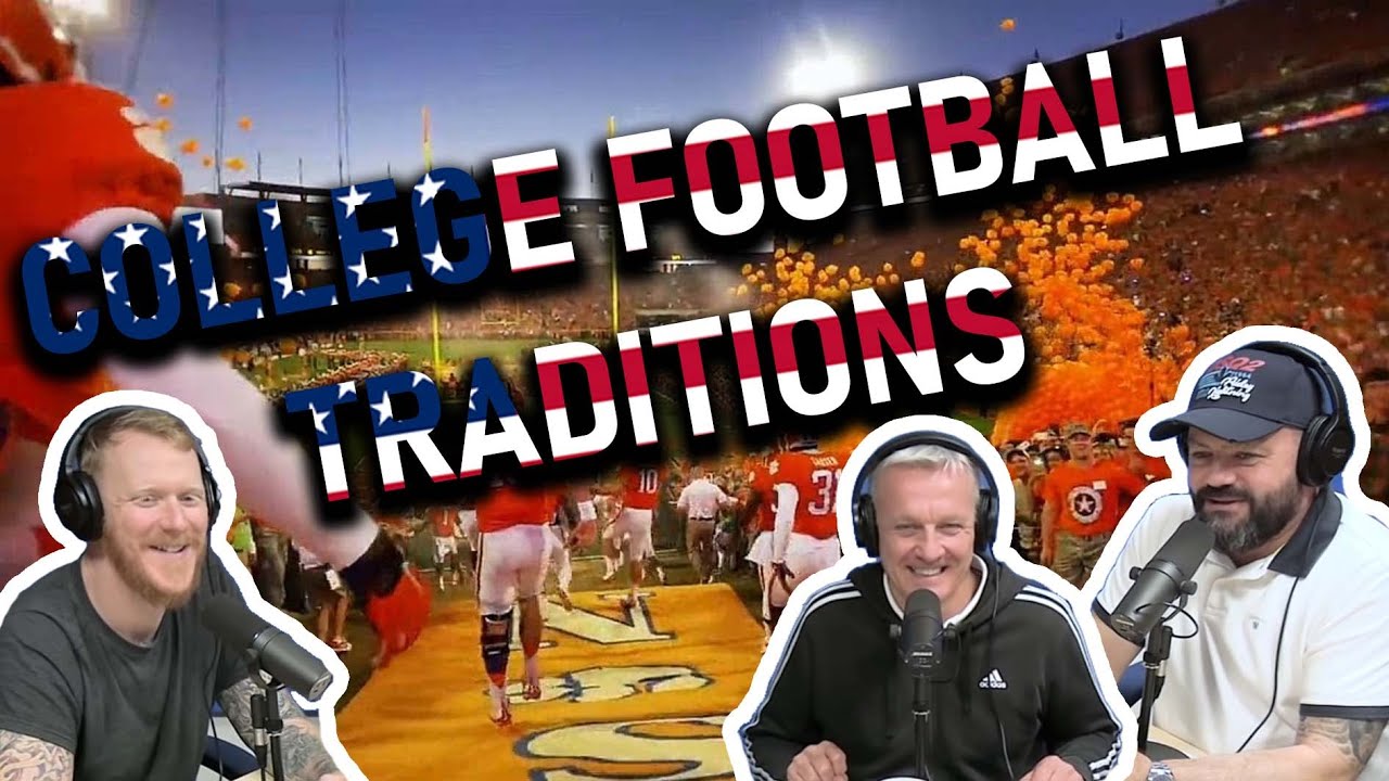 College Football Traditions REACTION!! | OFFICE BLOKES REACT!!